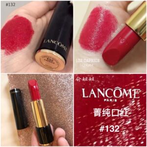 兰蔻菁纯口红132色新款圣诞套装拆卖 滋润正红色唇膏 正装无盒