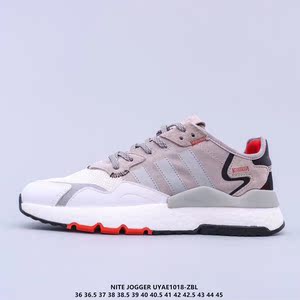 三叶草adidas夜行者男鞋boost女鞋3m反光网面透气休闲运动跑步鞋