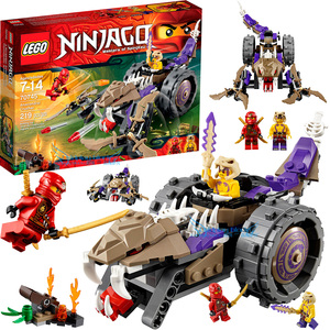 lego乐高幻影忍者狂蟒粉碎战车紫邪蛇族粉碎机70745拼装积木玩具
