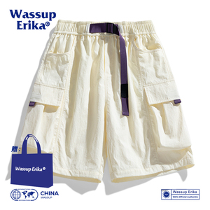 WASSUP ERIKA日系工装短裤男夏季机能风多口袋休闲运动薄款五分裤