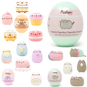美国代购hamee pusheen胖吉猫周边充水捏扁玩偶手办摆件盲盒礼物