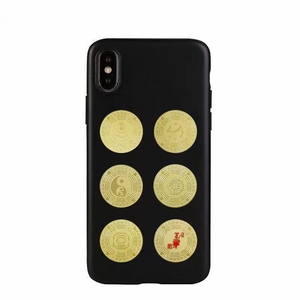 新款黄铜镀金手机贴道易人脉贴黑洞贴八级卡和合贴万缘贴