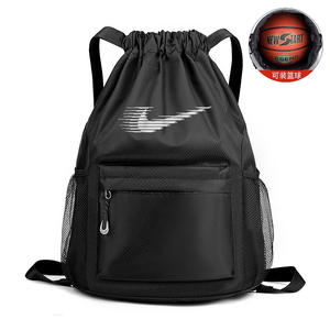 篮球包大容量运动健身包足球束口袋抽绳男女双肩包学生书包足球包
