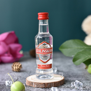 普达皇冠伏特加罗马尼亚进口洋酒伴迷你小瓶酒版塑料瓶45度50ml