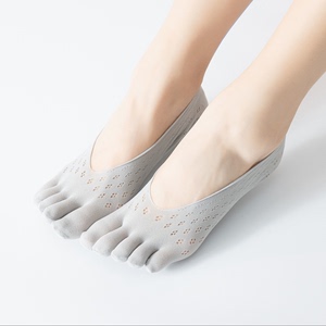 花色折扣XY蕾丝五指袜女薄款浅口船袜5指袜夏季五趾隐形袜子瑜伽