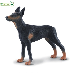 88086杜宾犬/都柏文犬 英国collecta我你他仿真猫狗宠物模型玩具