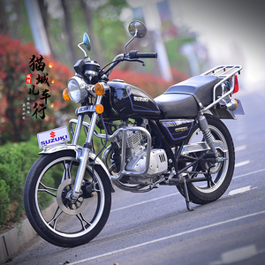 二手正品铃木小太子摩托车gn125豪爵125-8复古男士跨骑代步车机车