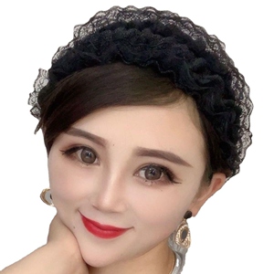 遮白发头饰遮盖神器遮挡显年轻百搭外出回族民族风头套发箍盖白发