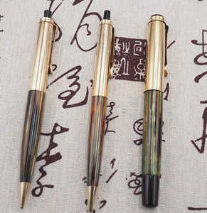 Pelikan百利金M400金帽子绿乌龟钢笔圆珠笔铅笔