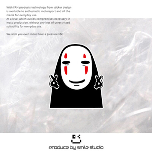 可爱搞笑创意无脸男卡通q版贴纸不反光防水装饰车身后车窗车贴