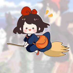 小魔女琪琪车贴卡通动漫宫崎骏魔女宅急便汽车装饰贴电动车摩托车