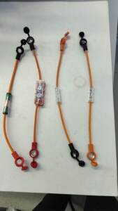 新款雅迪爱玛台铃小刀新日电瓶电动车电池35到40a安保险丝片线连