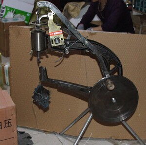 斜头修鞋机手摇内线机侧缝机缝纫机不带脚架大号鞋底一圈上线