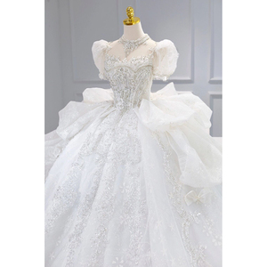 婚纱2024新款新娘在逃公主小个子法式复古宫廷风主纱重工高级质感