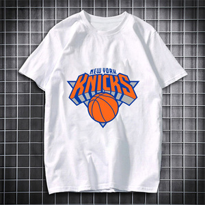 nba篮球队运动t恤男短袖夏季纯棉上衣勇士湖人科比宽松透气训练服