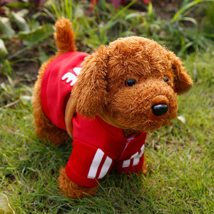 毛绒音乐泰迪狗玩具