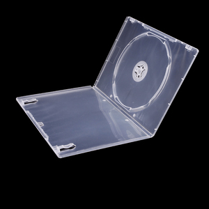 包邮透明单片 双片CD/DVD刻录光盘包装盒碟片软盒保存收纳包装塑料盒子光盘打印刻录透明塑料盒刻录定制彩页