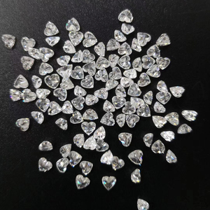 天然南非碎钻配钻裸心形钻石梯方钻异形钻18k玉石翡翠镶嵌定制