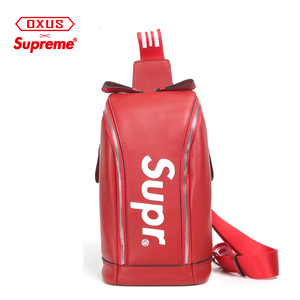 supreme nyc斜挎包男潮牌男士包包单肩包背包真皮男包