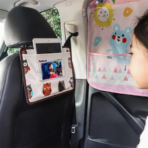 韩版婴儿童坐汽车看手机视屏平板触摸屏挂袋支架座椅后背简易挂袋
