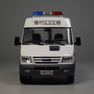 依维柯得意警车公安法院司法检察涂装 汽车模型改装定制diy 1:43