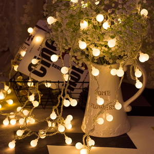 LED彩灯闪灯串灯满天星小灯泡圣诞节日卧室房间浪漫装饰USB电池灯