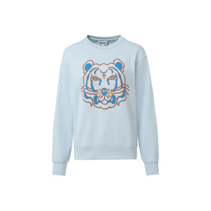 kenzo 22年秋冬新品经典虎头长袖女时尚宽松圆领卫衣fc52sw8464ml