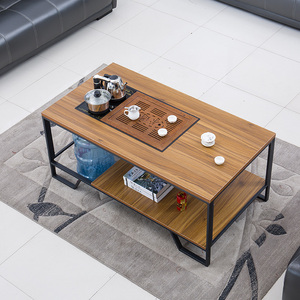 功夫茶几办公木茶桌泡茶简约现代带电磁炉自动上水客厅喝茶茶艺桌