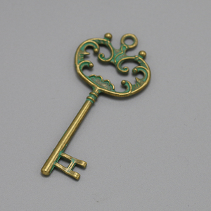 diy串珠饰品直销手工配件材料直销古铜色复古钥匙古青铜合金钥匙