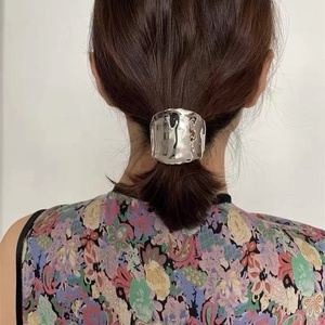 韩版金属铜铸造凹凸熔岩插入发夹抓夹头饰后脑勺低马尾夹高级感女