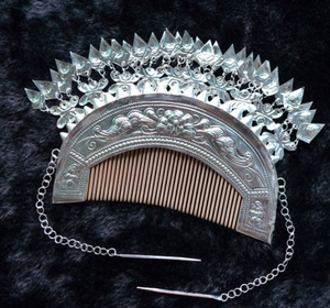 侗族苗族银饰银梳子少数民族饰品苗族银头饰苗族头饰发饰民族风