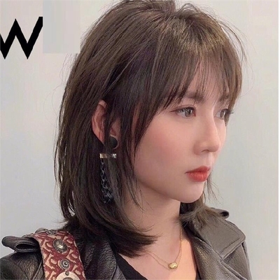 女自然真发头顶补发片真发隐形假发女长发直发长发卡碎发假发片