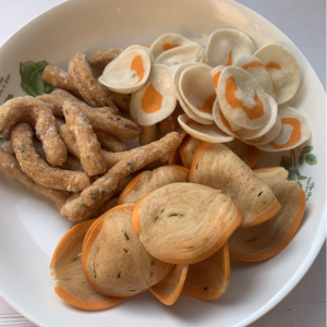 雷州特色小吃米烤仔湛江特产休闲零食耳仔八字靠仔广东美食靠子片