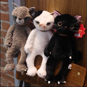 猫咪公仔毛绒玩具韩国正版小黑猫咪可爱仿真欠揍猫公仔玩偶送生日