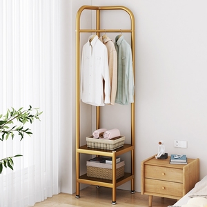 轻奢衣帽架三角落地家用客厅阳台挂衣架多功能收纳角落挂衣服架子