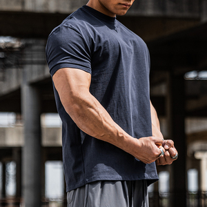 肌肉信仰健身短袖男士显型棉质简约美式修身衣服运动棉质休闲t恤