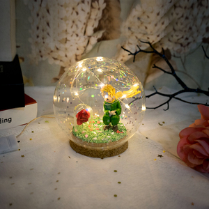 水晶球灯DIY材料包小王子森鹿ins微景送情人闺蜜生日圣诞礼物摆件