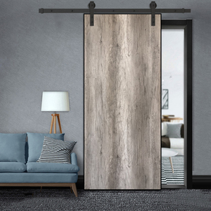 谷仓门实木复合免漆推拉隔断门室内隐形定制吊轨门现代简约卧室门
