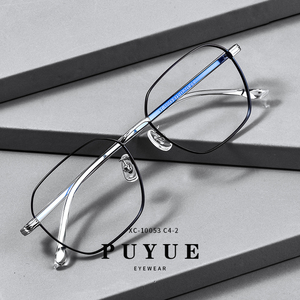 素颜超轻可配防蓝光小框高度数纯钛眼镜男散光amadeus眼镜旗舰店