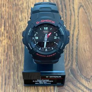 卡西欧g-shock黑武士夜光防水双显运动男手表g100bb-1a10人付款750