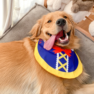 宠物大狗狗口水巾中大型犬金毛拉布拉多萨摩耶口水兜防水围脖围巾