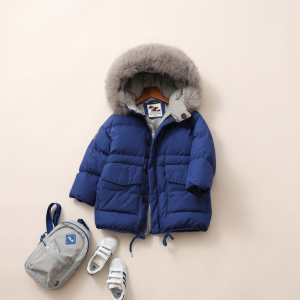 鑫贝尔儿童羽绒服中长款加厚22新款男童羽绒服中大童保暖童装外套