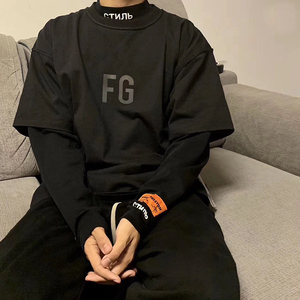 过验fear of god fog第七季主线富贵fg男女短袖嘻哈高街宽松t恤潮
