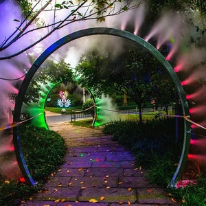 0016人付款淘宝水雾门网红景区雾化门户外大型雾森发