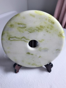 蓝田玉平安扣摆件玉壁和氏璧