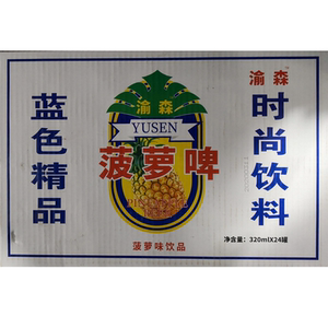 cor小美淘宝果粒爽饮料整箱550ml*15菠萝汁菠萝啤