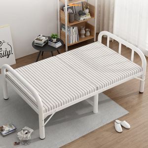 一米二折叠床家用单人款便携出租屋床经济型简易小床硬板结实耐用
