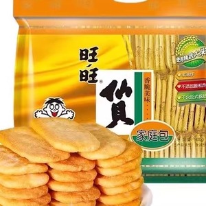 临期特价不包邮400G旺旺仙贝儿童膨化休闲饼干食品网红米饼怀旧