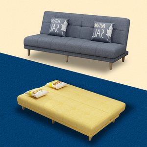 沙发床两用双人可折叠多功能两用变床拆洗无扶手1米4宽梳化床客厅