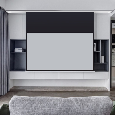 天花隐藏嵌入式吸吊顶电动升降遥控当贝f3投影机仪幕布高清4k3.